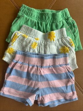 Chaser Shorts bundle set of 3 elastic waist 5T